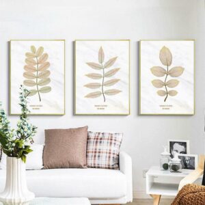 abstract++ minimalist++ Canvas Print++ Canvas Painting++ Wall Art++ Decor++ Painting++ ++Leaves++ Nordic++ abstract leaves