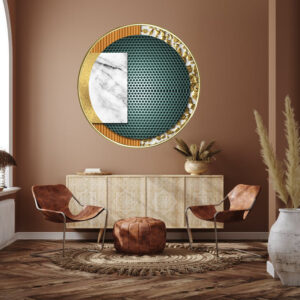 Geometrical++ abstract geometrical++ abstract art++ canvas printing++ canvas art++ round frame++ round canvas art