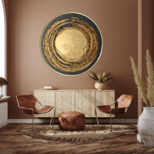 Luxury++ luxury abstract art++ abstract art++ canvas printing++ canvas art++ round frame++ round canvas art