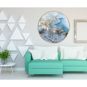 Marble++ marble pattern++ abstract art++ canvas printing++ canvas art++ round frame++ round canvas art