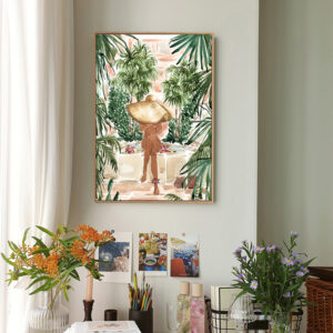 Moroccan++ Watercolor++ Style++ Canvas++ Printing