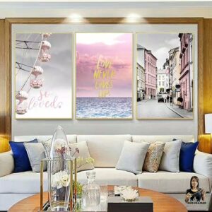 Canvas Wall Art Print - Modern Nordic Style - Print Home Artwork Decoration -  frame include