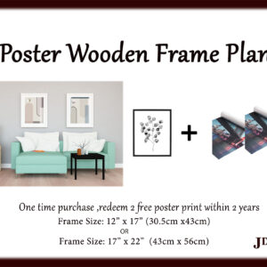 Poster Wooden Frame Plan