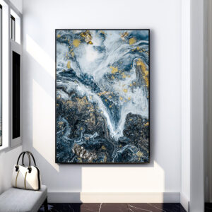 abstract++ minimalist++ Canvas Print++ Canvas Painting++ Wall Art++ Decor++ blue++ modern