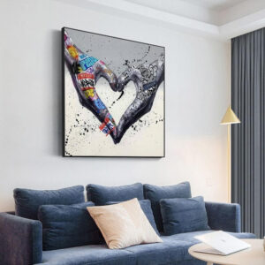 abstract++ minimalist++ Canvas Print++ Canvas Painting++ Wall Art++ Decor++ quote++ love++ heart