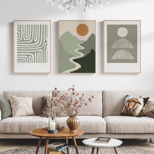 canvas Print++ Wall Art++ abstract art++ canvas art++ mountain++ minimalist++ green++ home décor++ aesthetics
