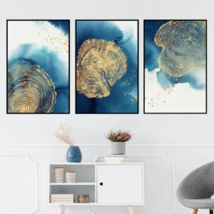 abstract++ minimalist++ Canvas Print++ Canvas Painting++ Wall Art++ modern++ abstract art++ stump. gold++ blue art++ creative++ minimalist++ aesthetic