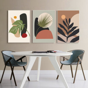 abstract++ minimalist++ Canvas Print++ Canvas Painting++ Wall Art++ modern++++ abstract art++ leaves++ Nordic++ tropical plant++ tropical++ minimalist++ warm