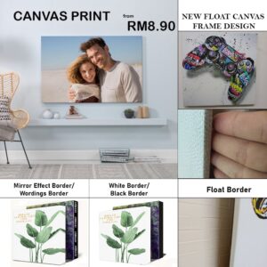 Customize Canvas Frame Premium (NOT Tarpaulin/Banner)- with FRAME READY...with LATEST FLOAT CANVAS FRAME DESIGN