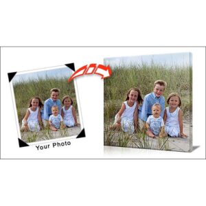 Mrs Framer Personalized Canvas Print - Upload your Photos (size A0, A1, A2, A3) - Ready To Hang!!!